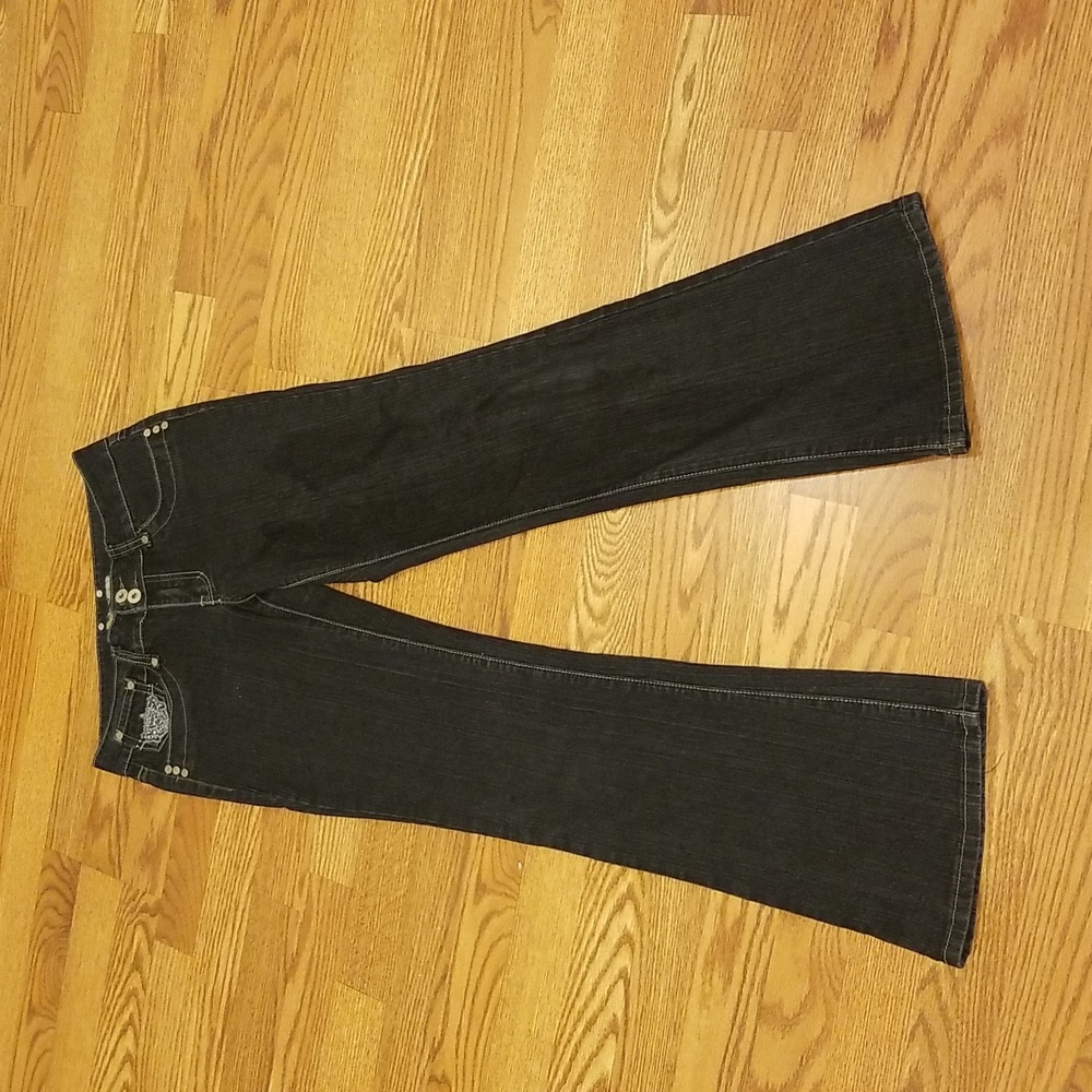 Elegant Dark Flare Jeans for Women